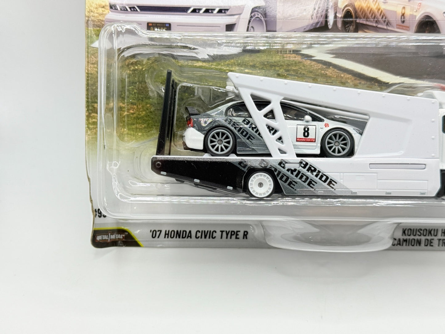 2026 Hot Wheels Team Transport '07 Honda Civic Type R #93 Heavy Card Damage