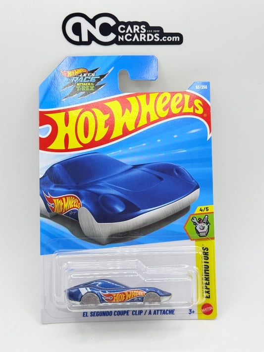 2026 Hot Wheels Experimotors 4/5 El Segundo Coupe Clip Blue (Soft Corners)