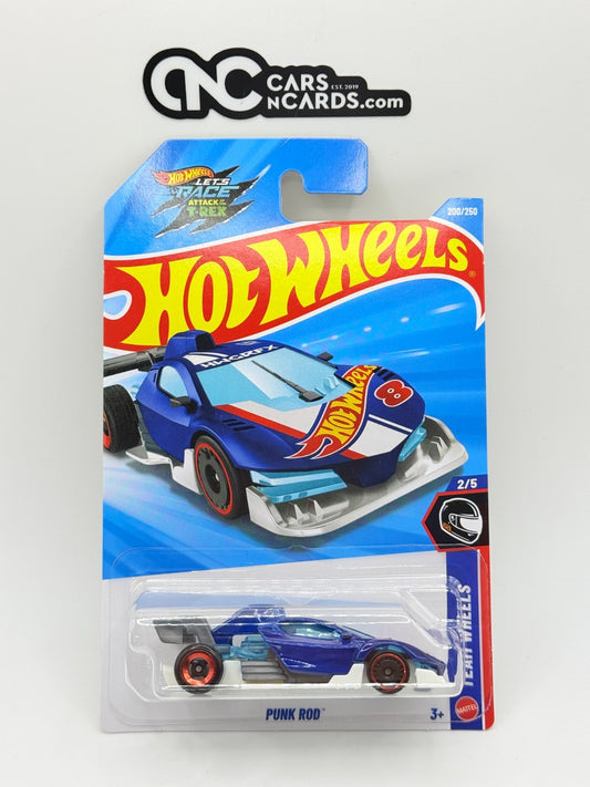 2026 Hot Wheels Team Wheels 2/5 Punk Rod Blue (Soft Corners)