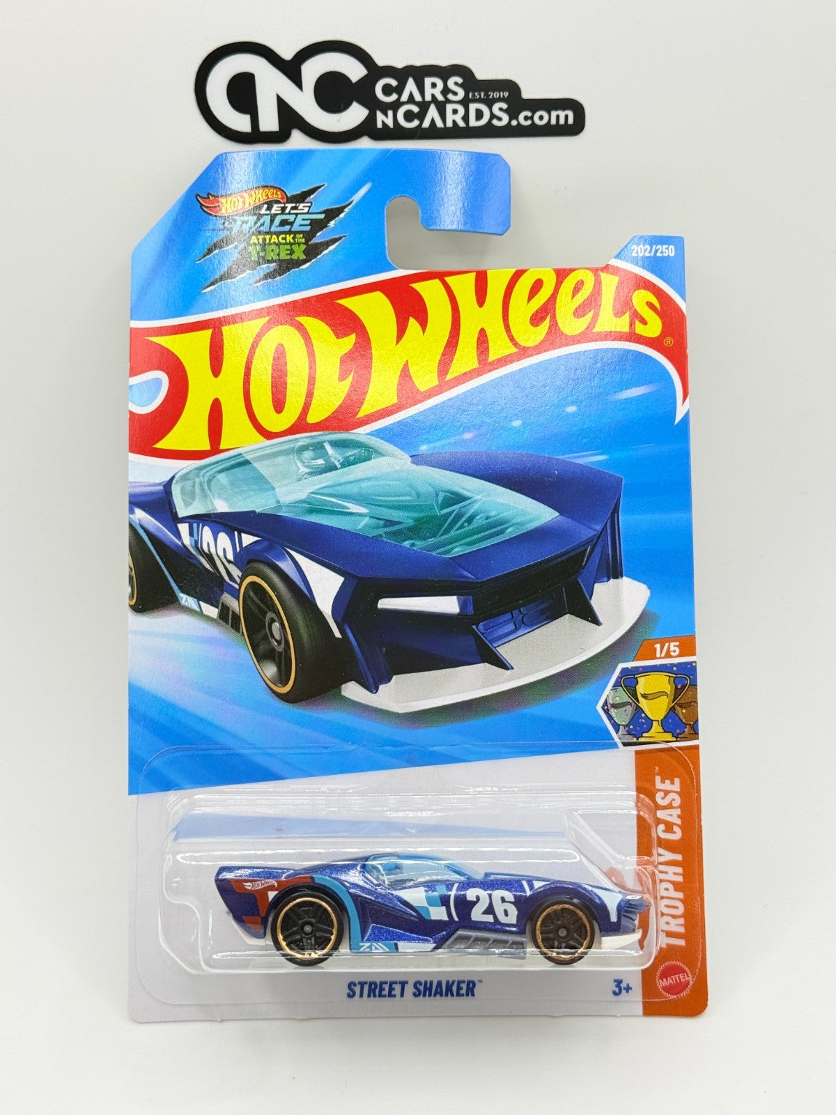 2026 Hot Wheels Trophy Case 1/5 Street Shaker Blue (Soft Corners)