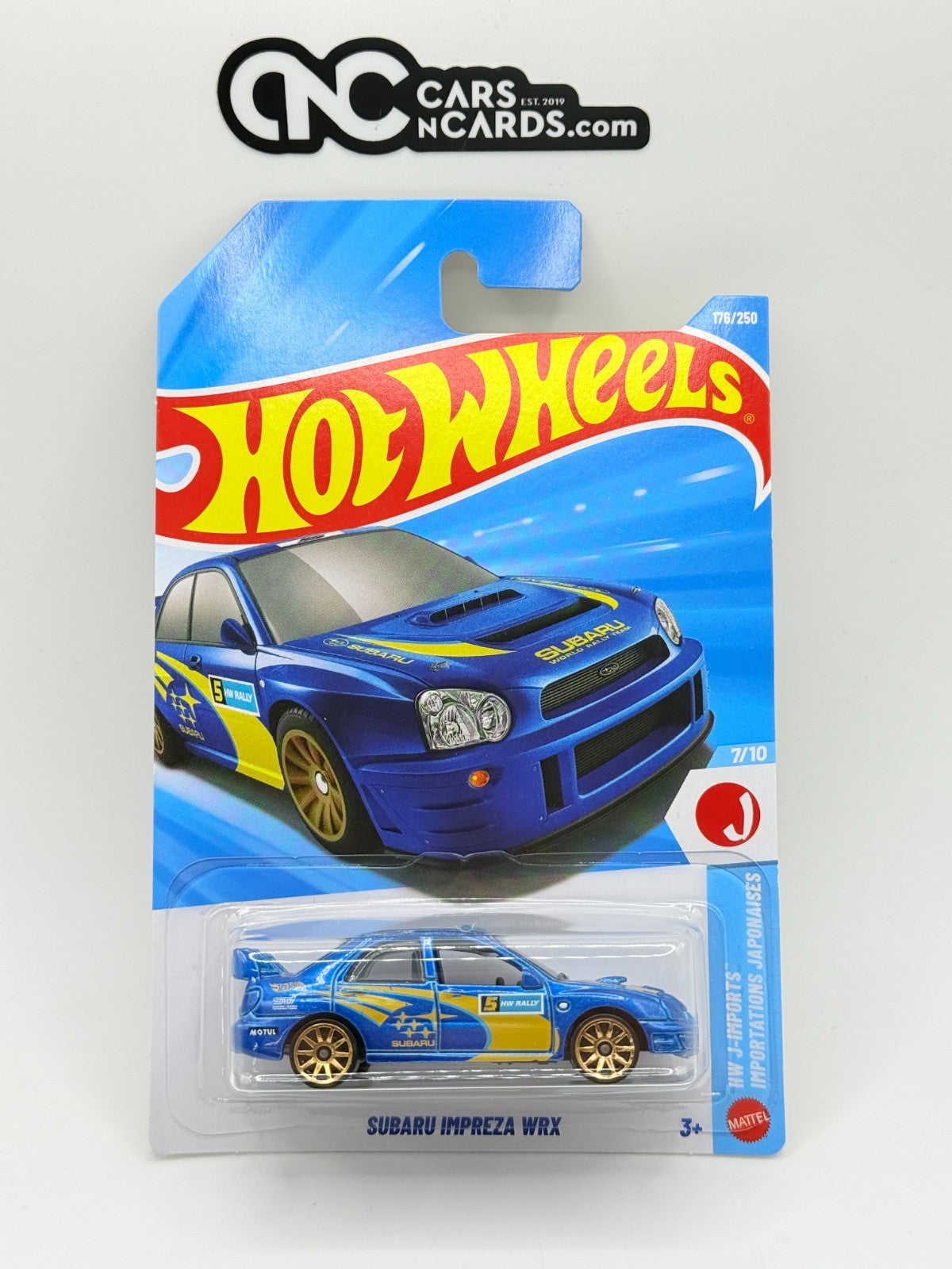 2026 Hot Wheels HW J-Imports Subaru Impreza WRX Blue (Soft Corners)