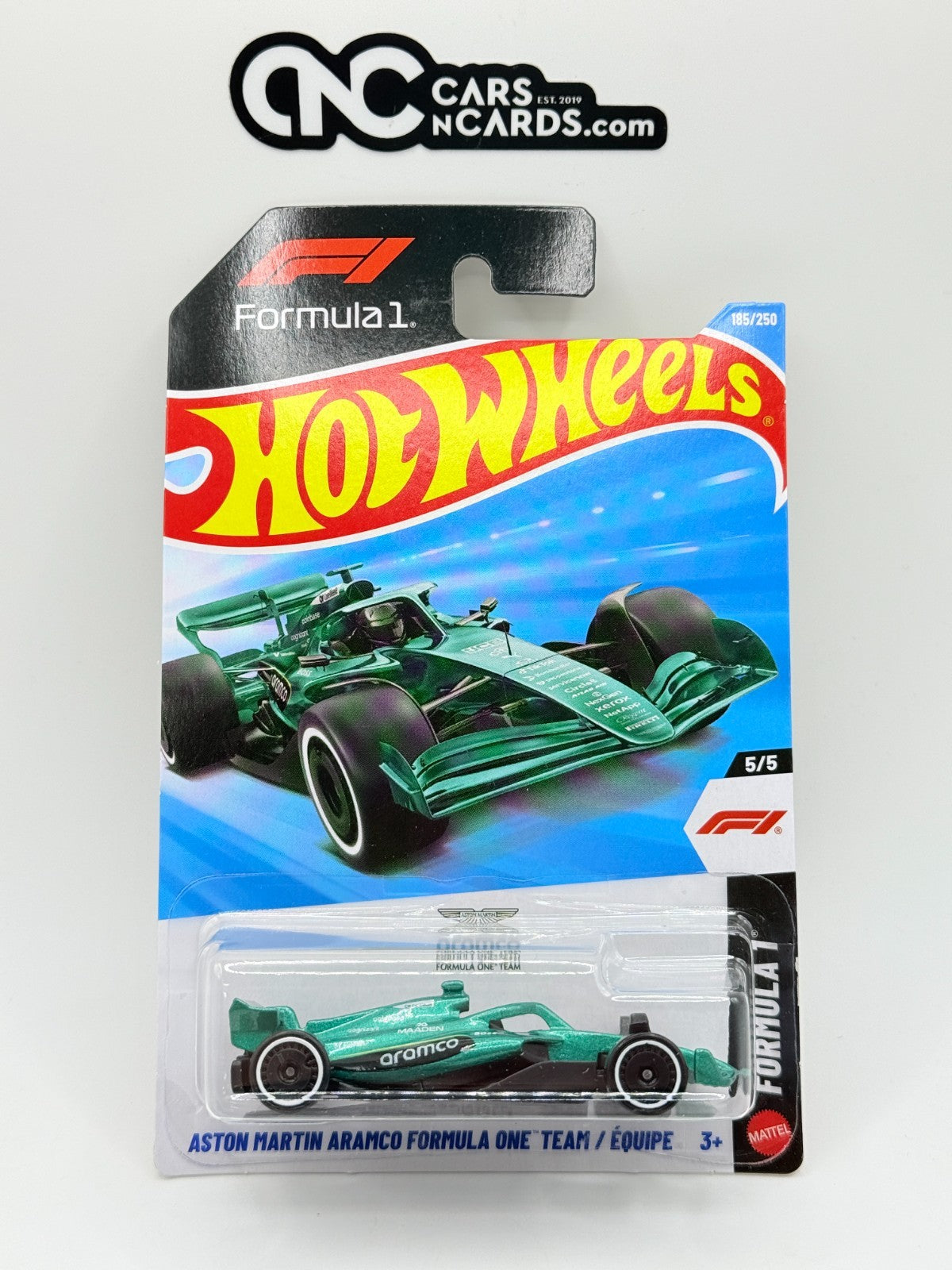 2026 Hot Wheels Formula 1 5/5 Aston Martin Aramco Formula One F1 (Soft Corners)