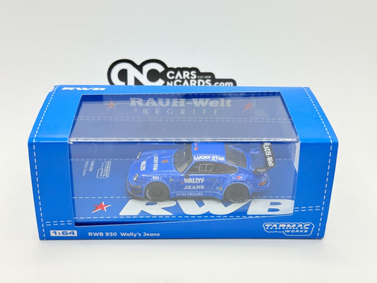 Tarmac Works RWB 930 Blue Wally's Jeans T64-015-WJ