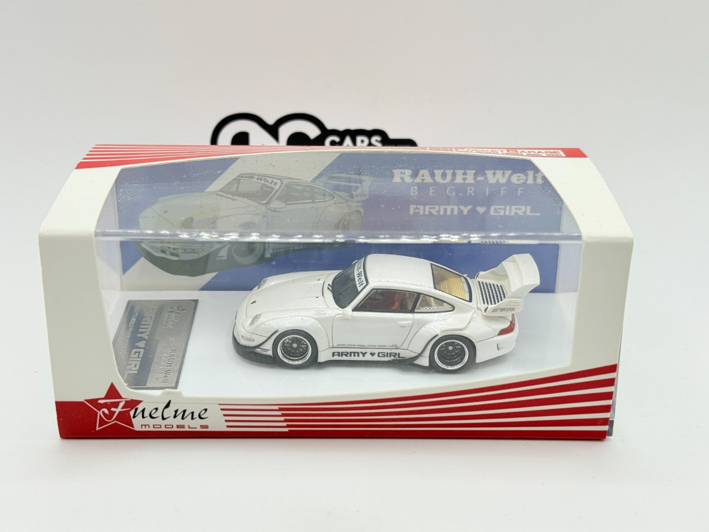 FuelMe 1:64 Porsche RWB 911 (993) ARMY GIRL Ver.2 Model Car FM64002-RWB993-08B