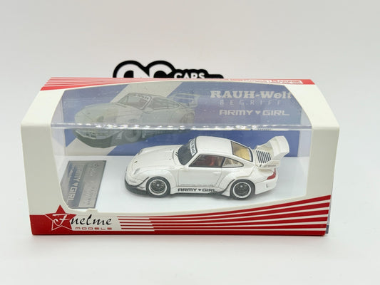 FuelMe 1:64 Porsche RWB 911 (993) ARMY GIRL Ver.2 Model Car FM64002-RWB993-08B