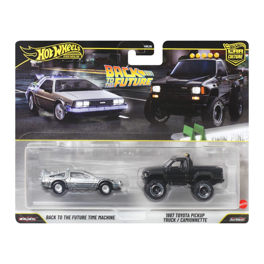 2026 Hot Wheels 1:64 Premium Car Culture 2 Pack Back To The Future DMC & Truck