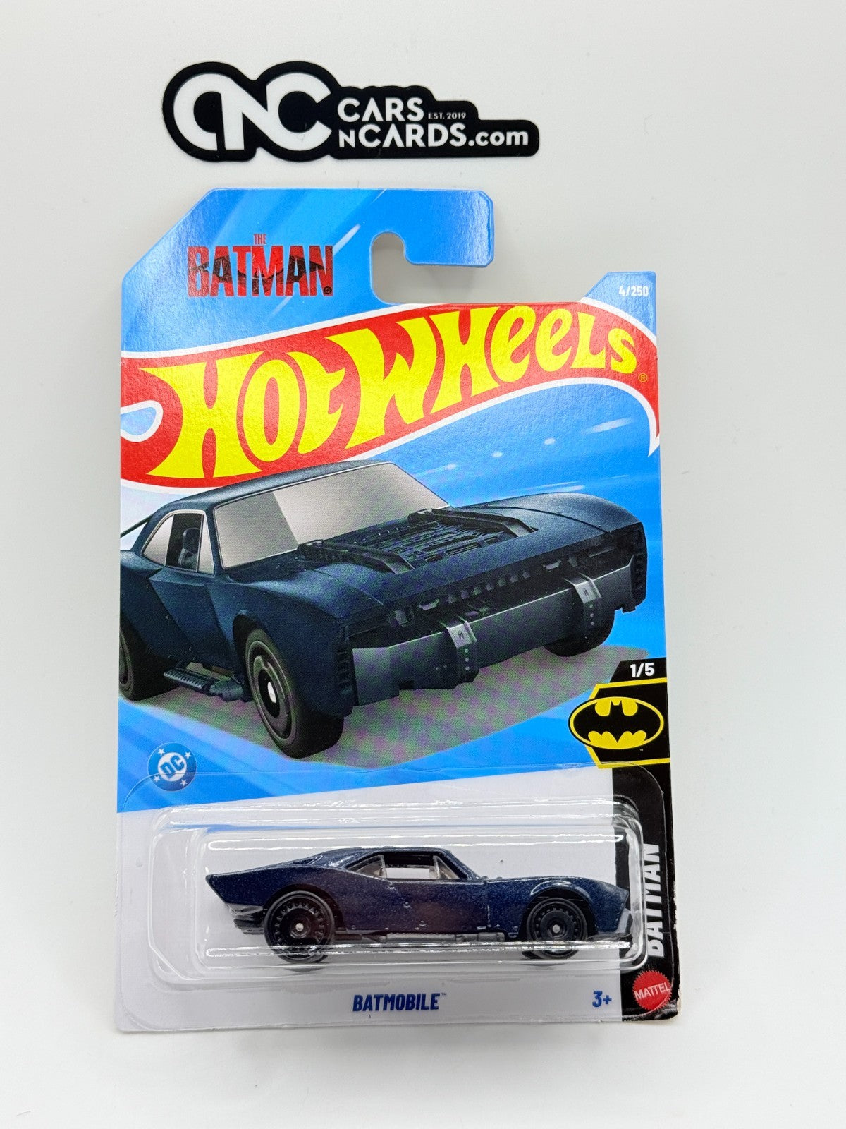 2026 Hot Wheels Batman 1/5 Batmobile Blue (Soft Corners)
