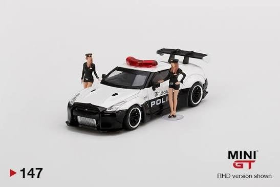 Mini GT 147 Liberty Walk Police LB Works Nissan GT-R R35 Complete Open Box RARE