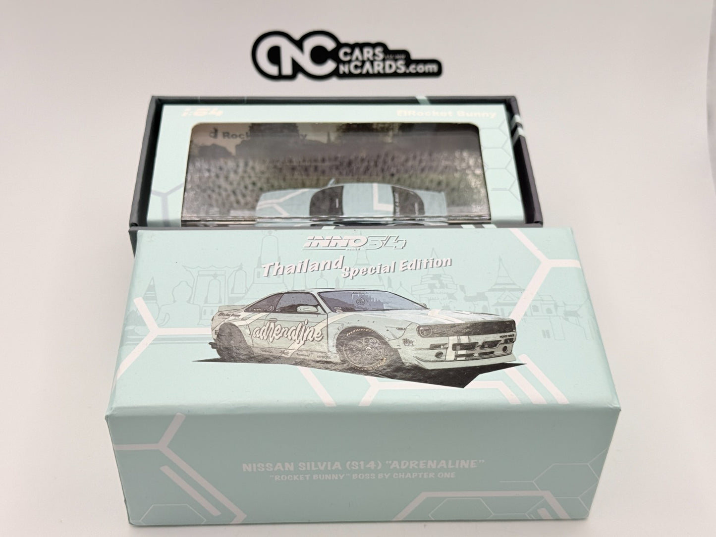 INNO64 Nissan Silvia (S14) Adrenaline Rocket Bunny Thailand Special IN64-S14B-CH