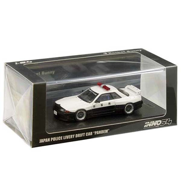 INNO64 Nissan Skyline GT-R R32 Drift Car Japan Police Livery IN64-R32P-JPDC