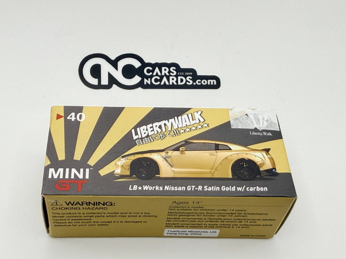 Mini GT #40 Liberty Walk LB Works Nissan GT-R R35 Satin Gold Open Box RARE
