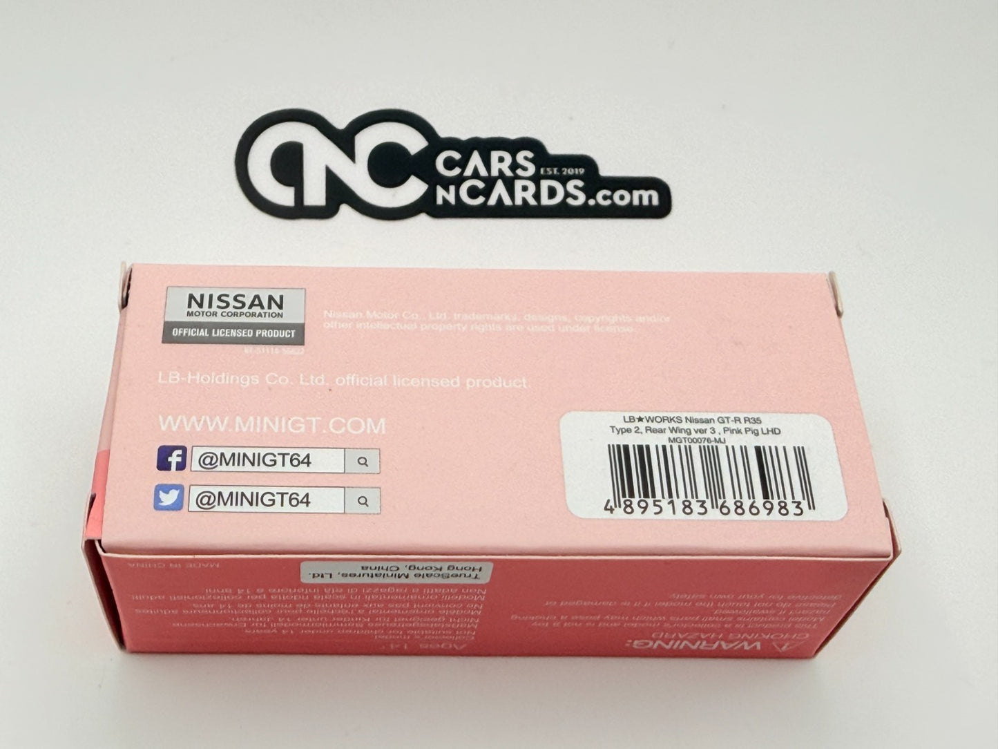 Mini GT #76 Liberty Walk LB Works Nissan GT-R R35 Pink Pig Open Box RARE