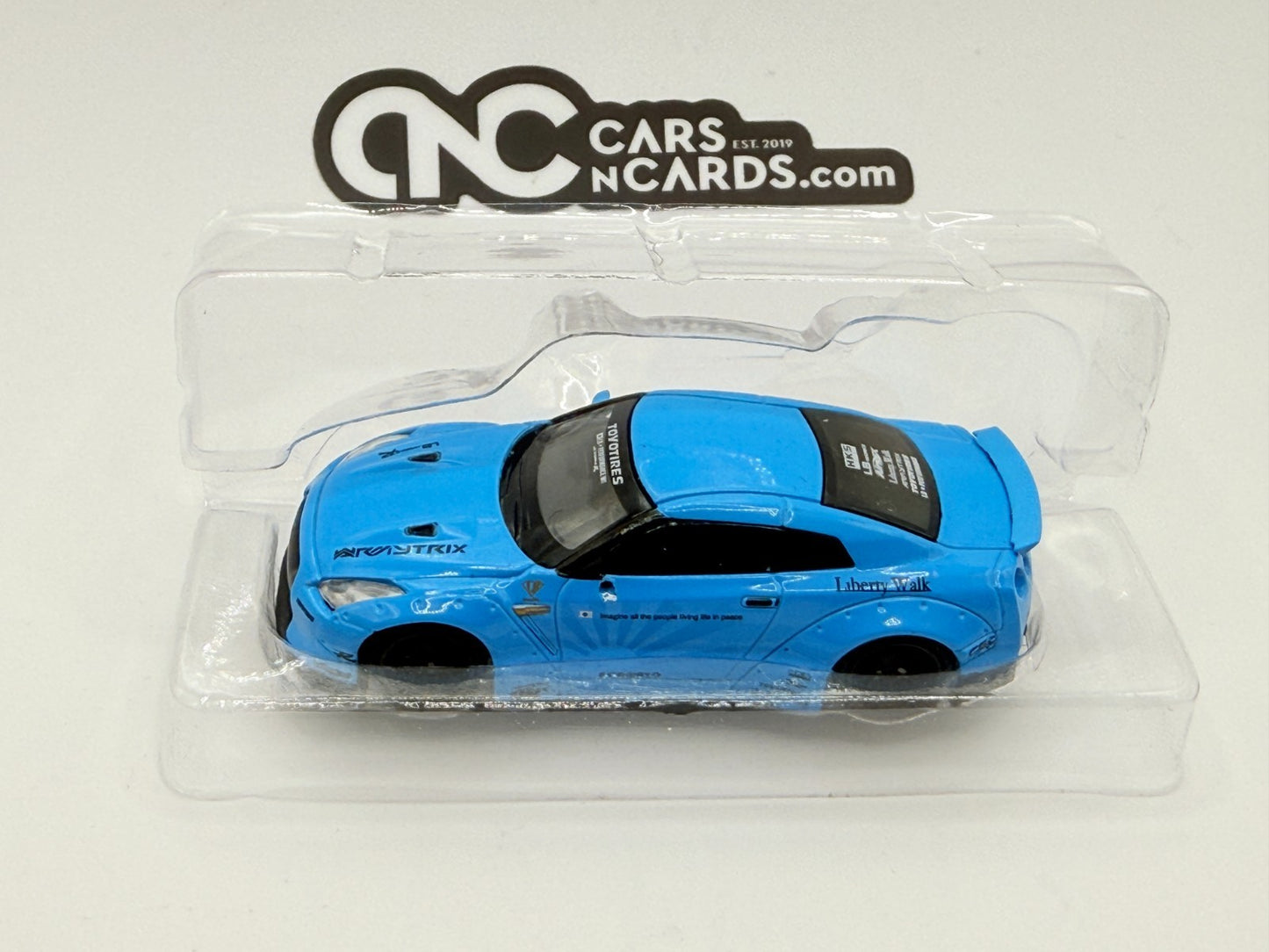Mini GT #3 Liberty Walk LB Works Nissan GT-R R35 Light Blue Open Box RARE