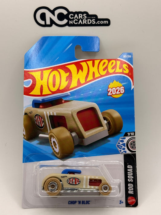 2026 Hot Wheels Rod Squad 7/10 Chop 'N Bloc (Soft Corners)