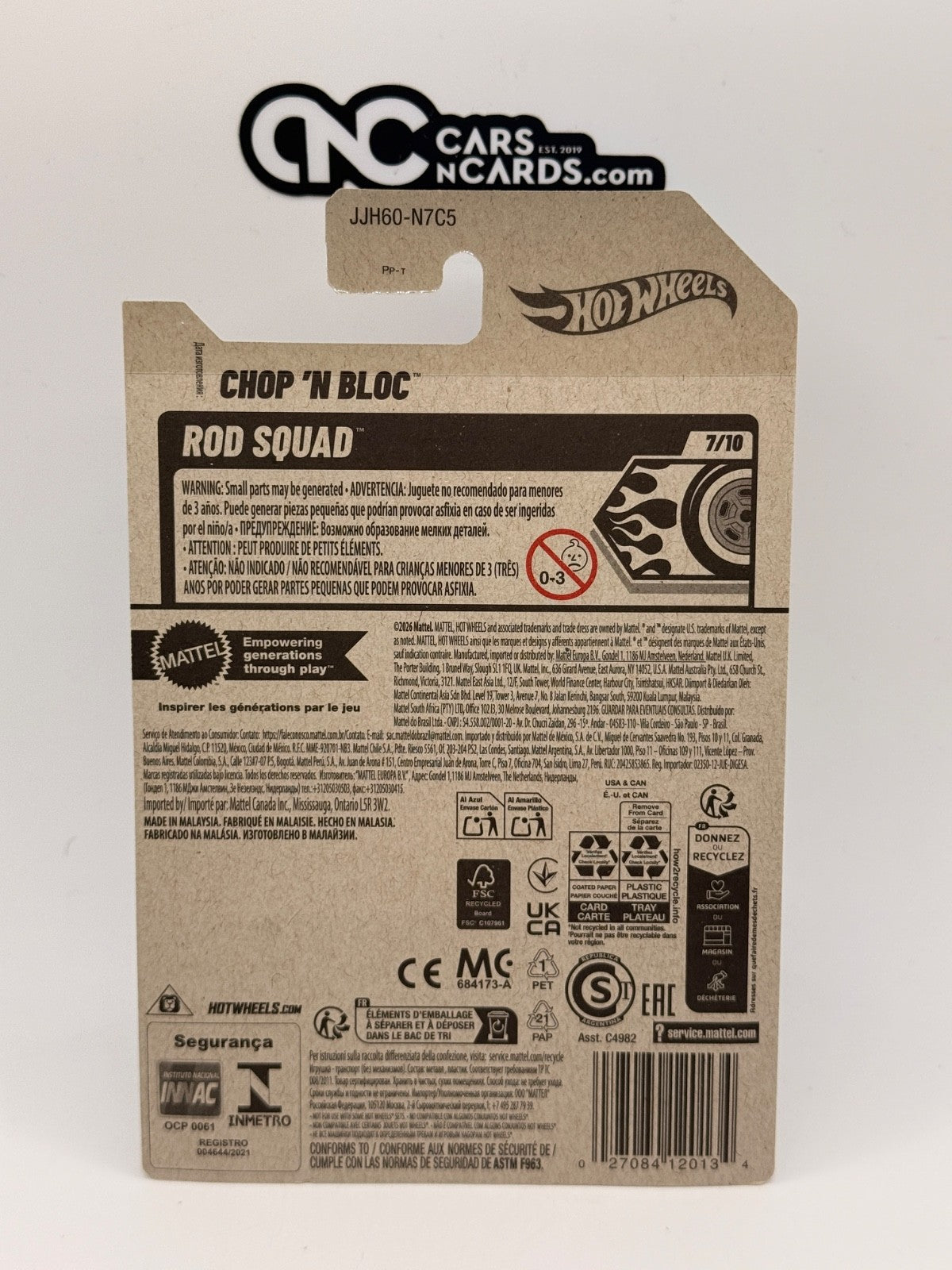 2026 Hot Wheels Rod Squad 7/10 Chop 'N Bloc (Soft Corners)