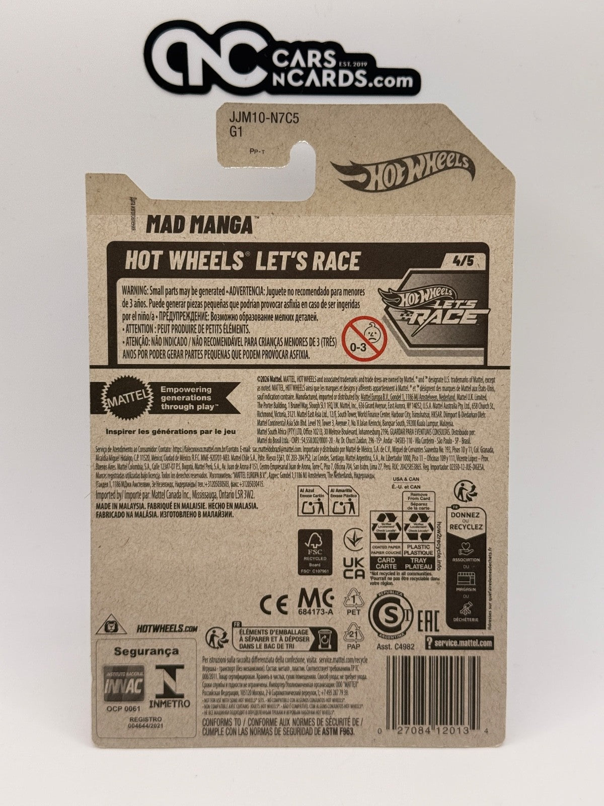 2026 Hot Wheels Hot Wheels Let's Race 4/5 Mad Manga Treasure Hunt (Soft Corners)