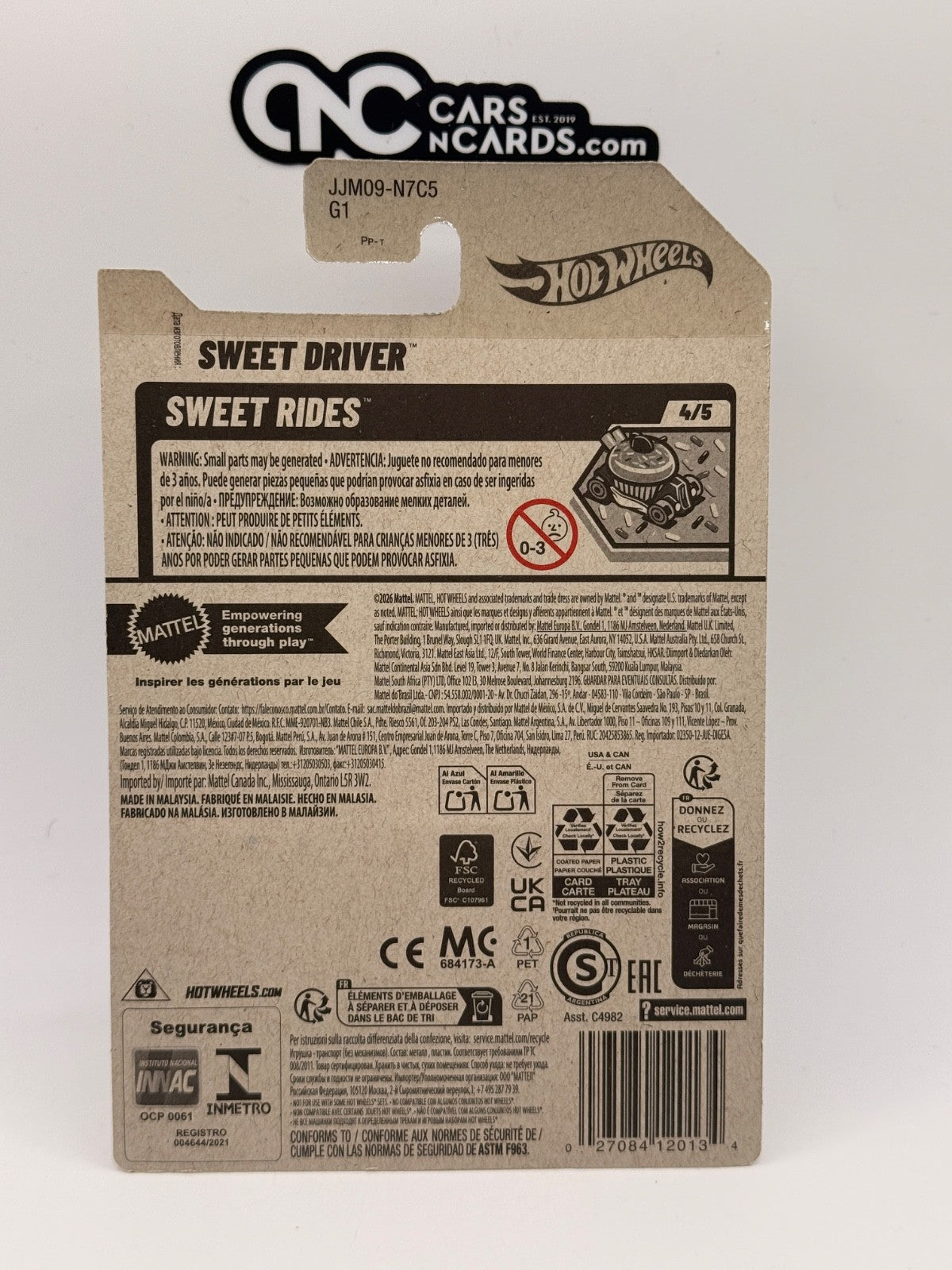 2026 Hot Wheels Sweet Rides 4/5 Sweet Driver Treasure Hunt (Soft Corners)