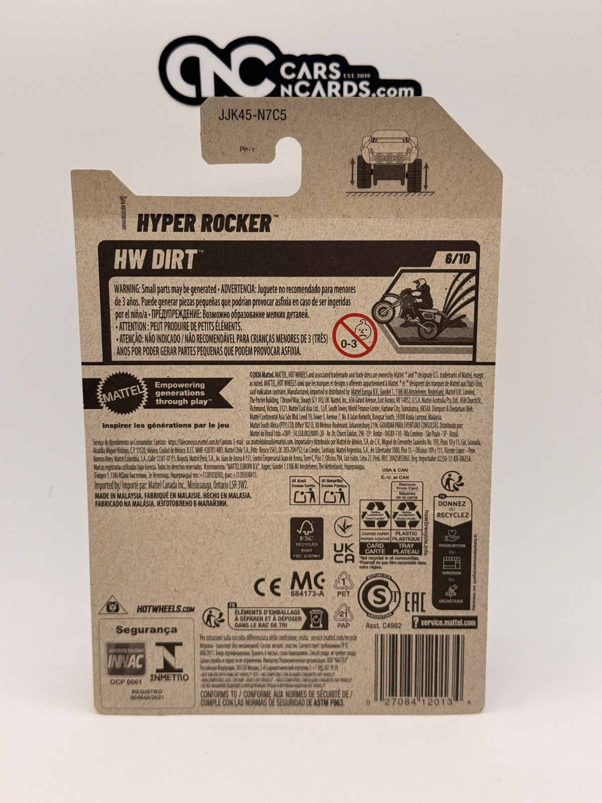 2026 Hot Wheels HW Dirt 6/10 Hyper Rocker (Soft Corners)