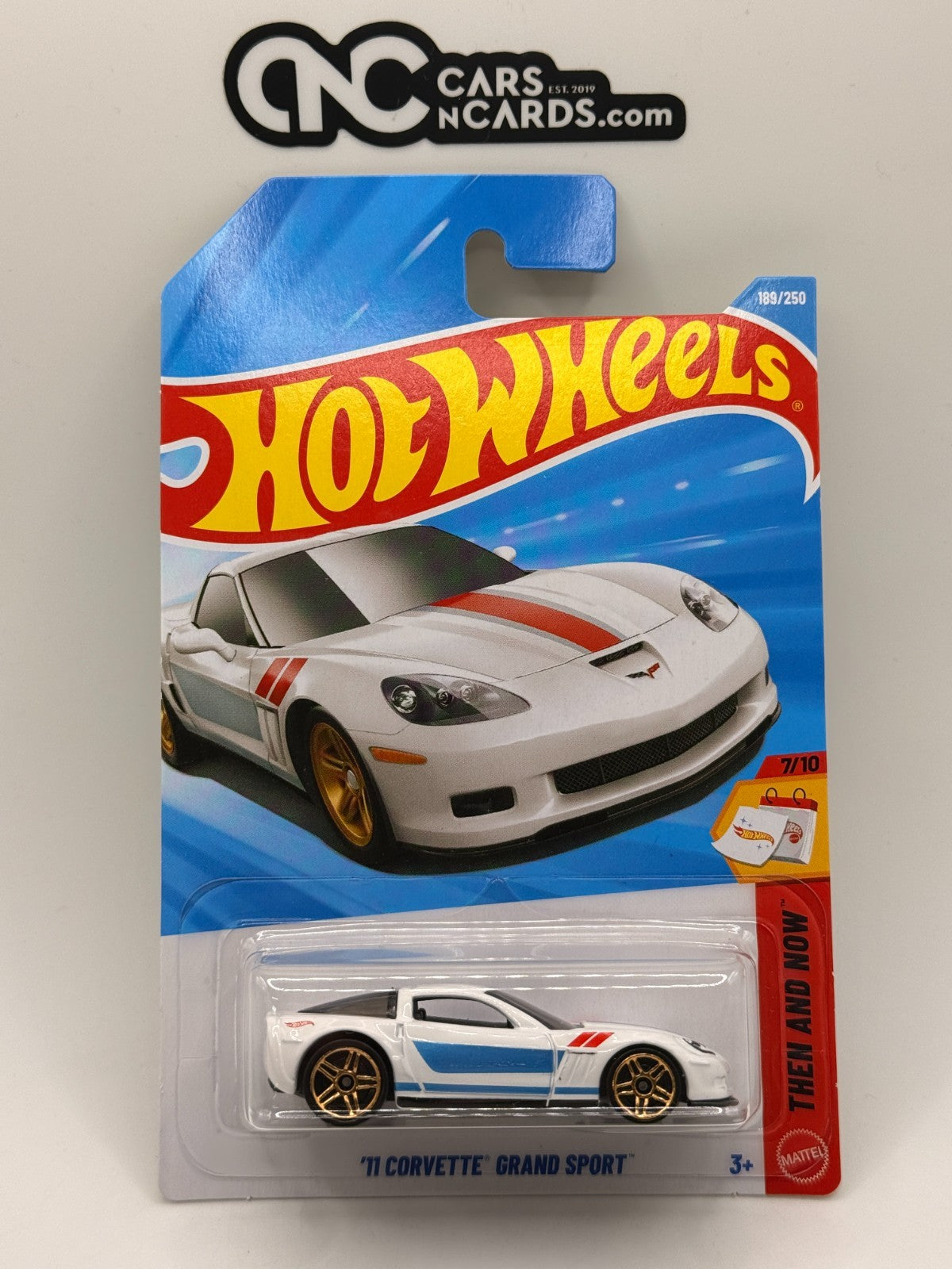 2026 Hot Wheels Then and Now 7/10 '11 Corvette Grand Sport (Soft Corners)