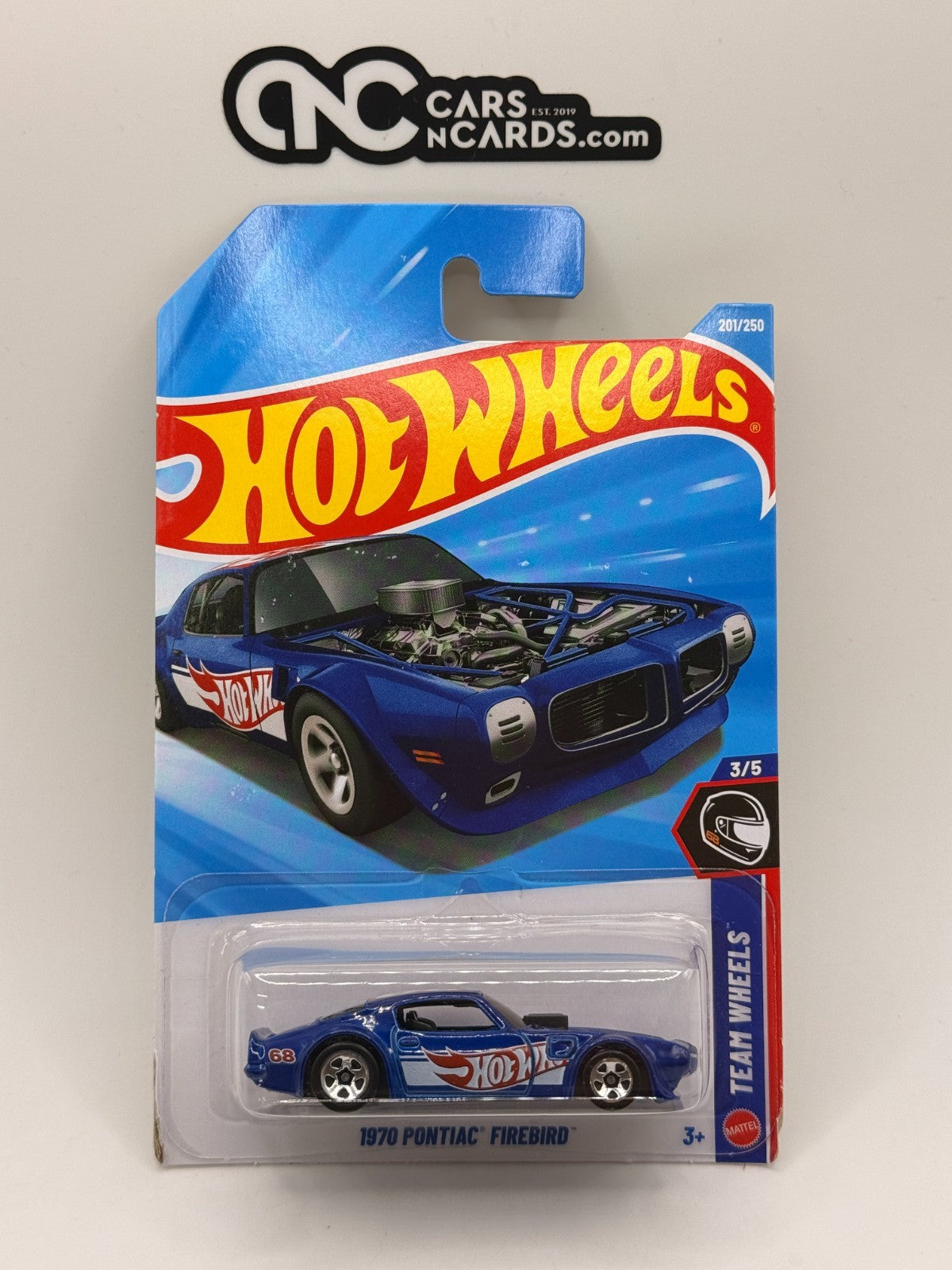 2026 Hot Wheels Team Wheels 3/5 1970 Pontiac Firebird Blue (Soft Corners)