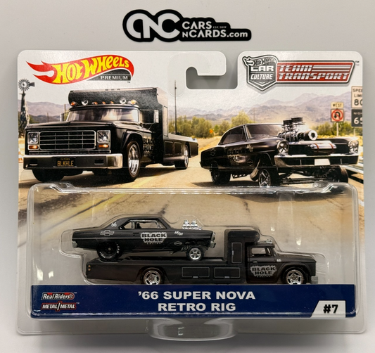2019 Hot Wheels Premium Car Culture Team Transport #7 '66 Super Nova Retro Rig