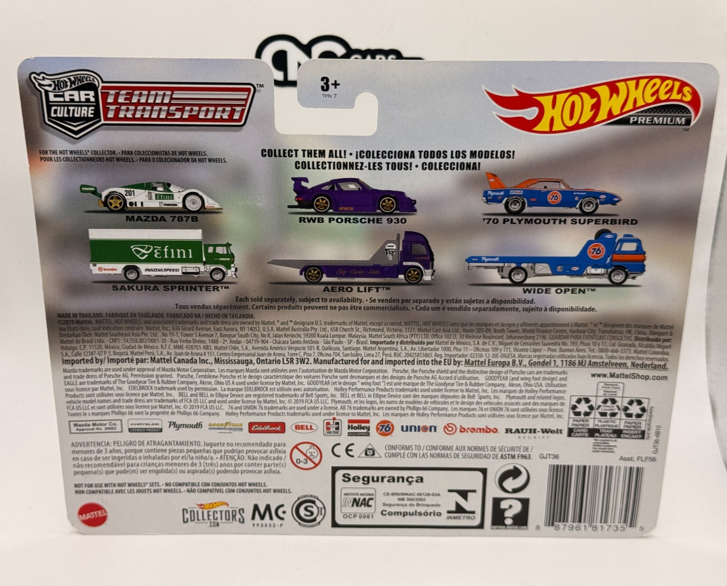 2020 Hot Wheels Premium Car Culture Team Transport #16 Mazda 787B (Soft Corners)
