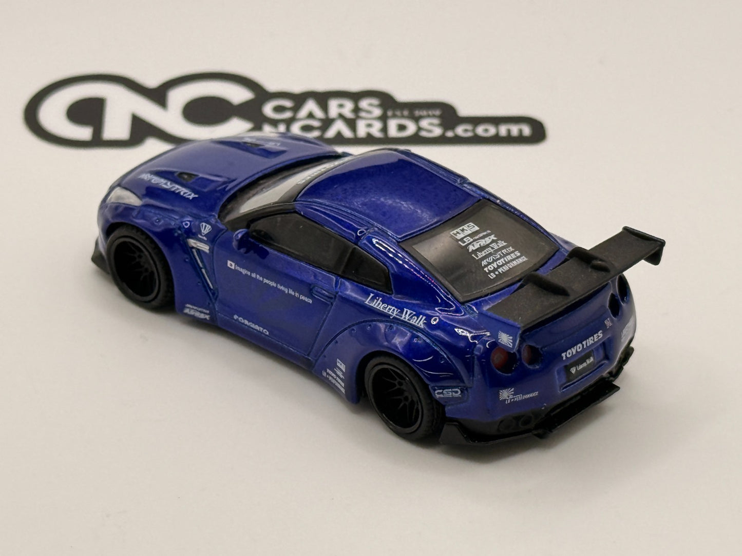 Mini GT #34 Liberty Walk LB Works Nissan GT-R R35 Candy Blue Open Box RARE