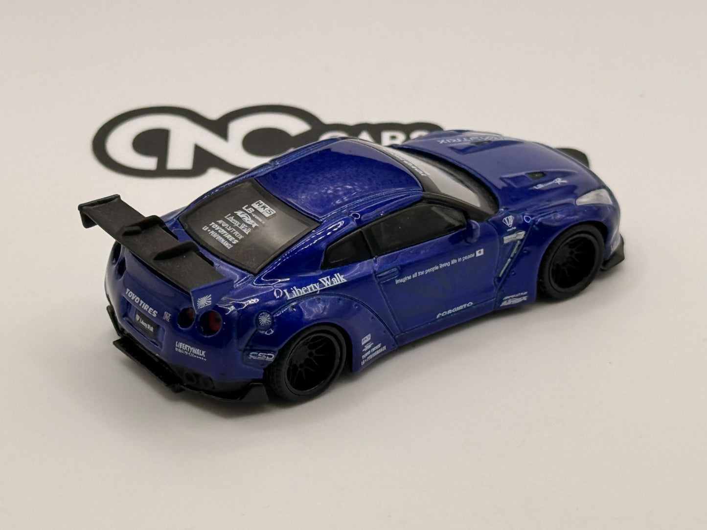 Mini GT #34 Liberty Walk LB Works Nissan GT-R R35 Candy Blue Open Box RARE