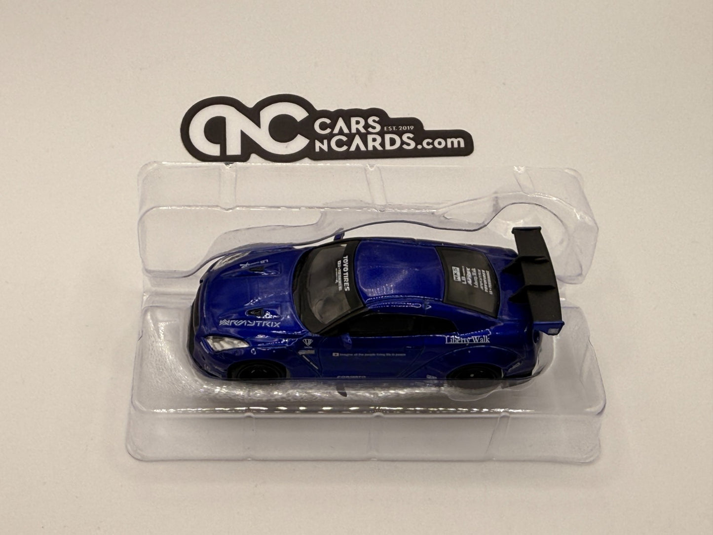 Mini GT #34 Liberty Walk LB Works Nissan GT-R R35 Candy Blue Open Box RARE