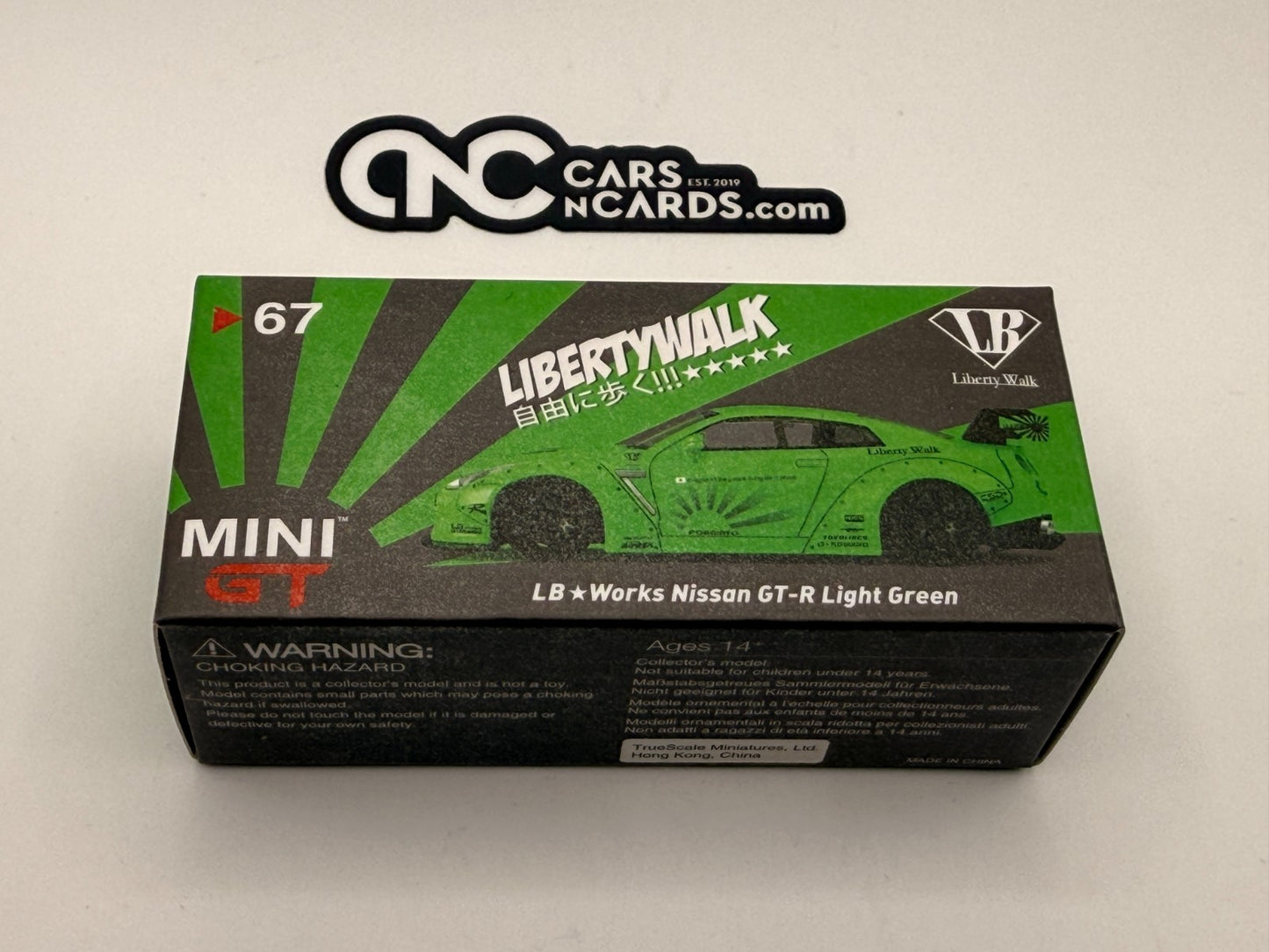 Mini GT #67 Liberty Walk LB Works Nissan GT-R R35 Light Green Open Box RARE