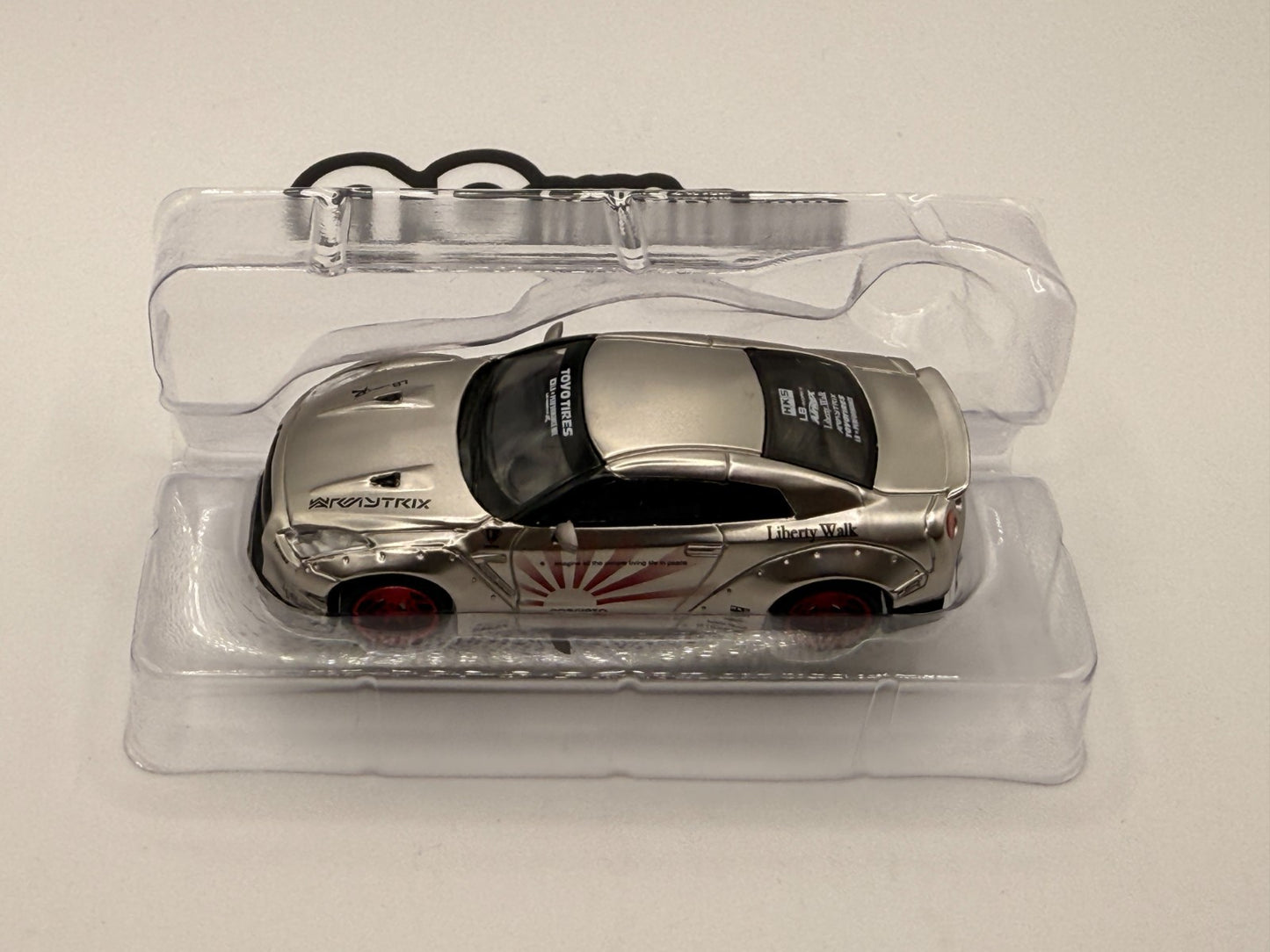 Mini GT #49 Liberty Walk LB Works Nissan GT-R R35 Satin Silver Open Box RARE