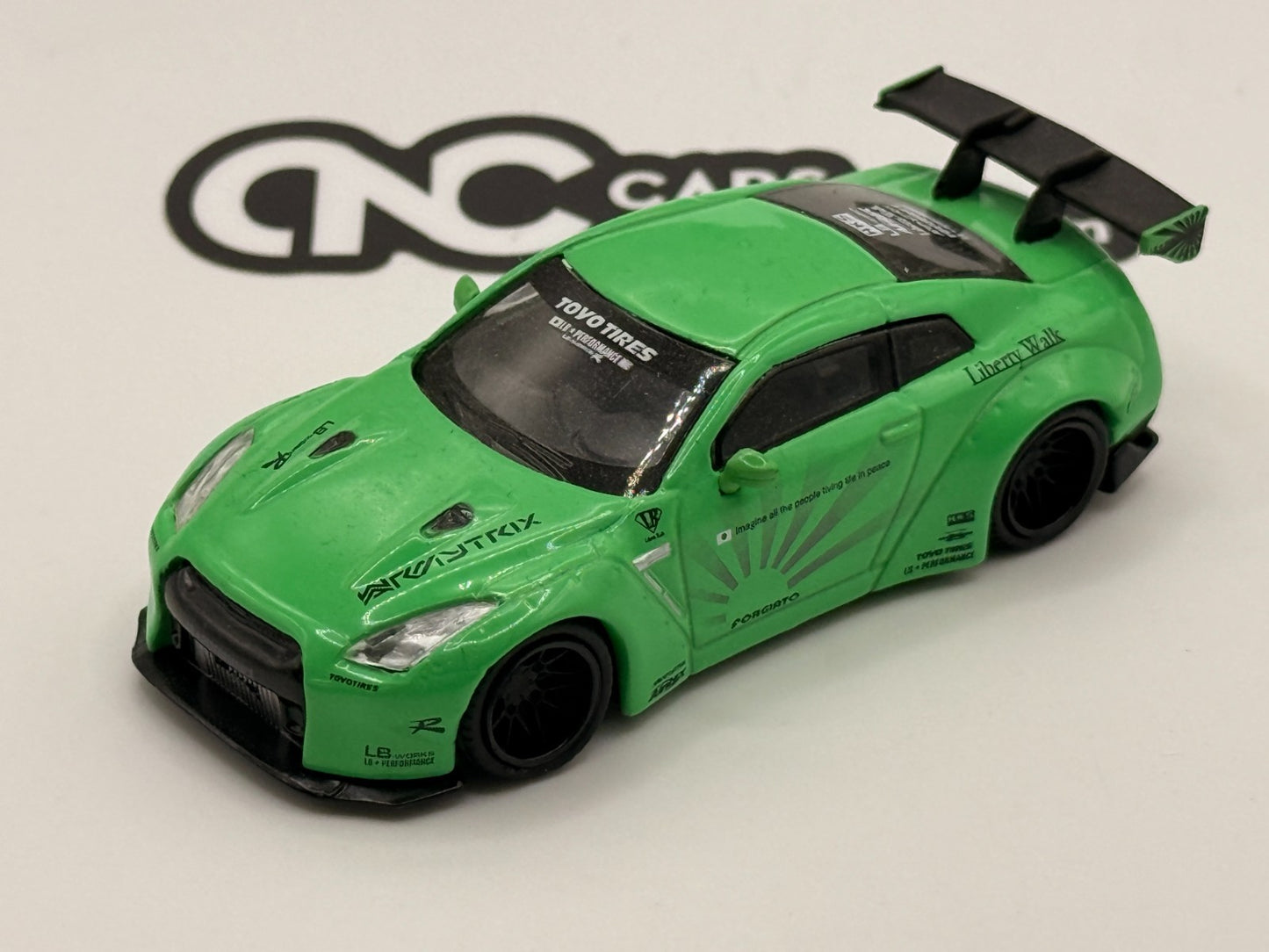 Mini GT #67 Liberty Walk LB Works Nissan GT-R R35 Light Green Open Box RARE