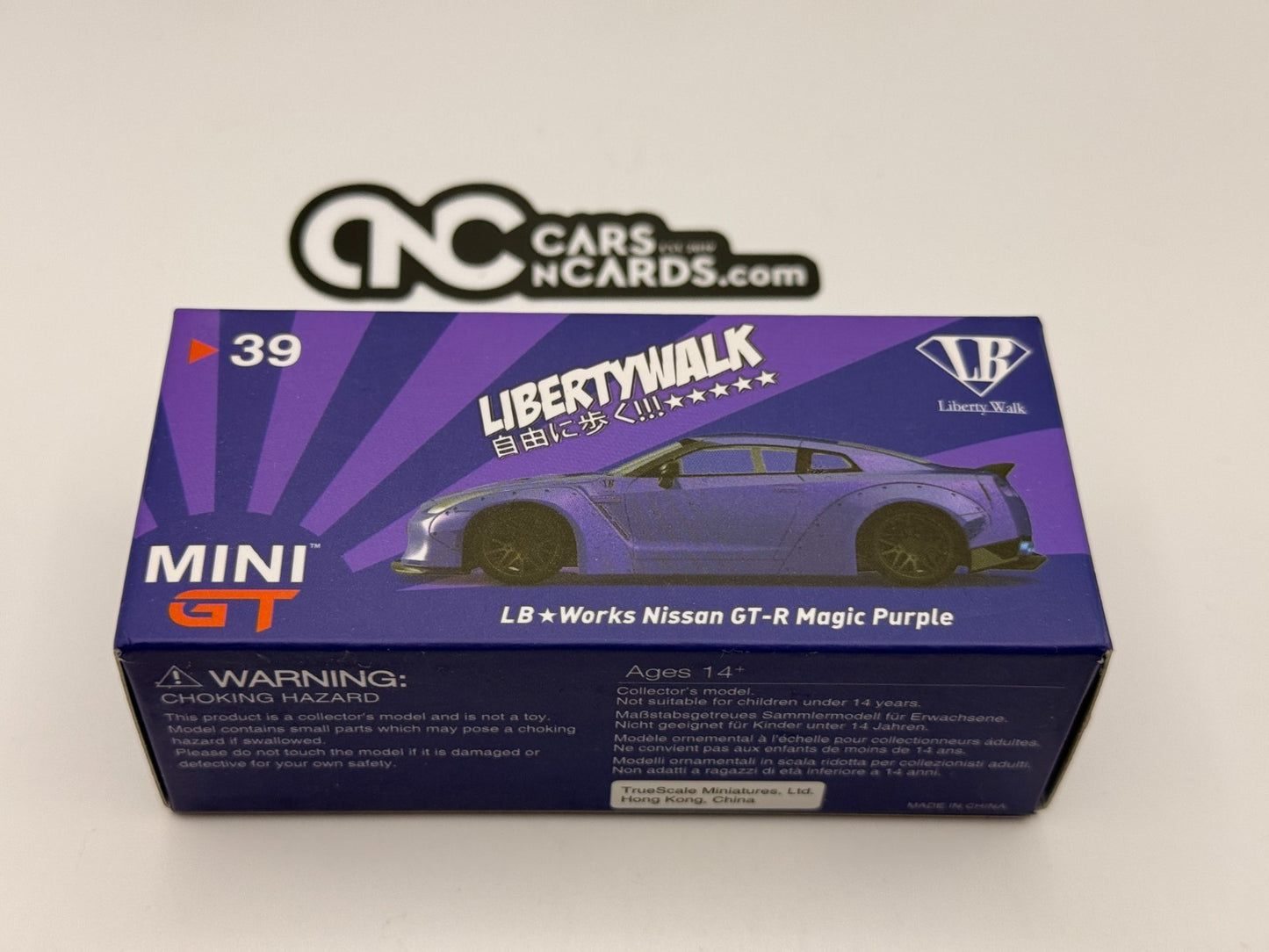 Mini GT #39 Liberty Walk LB Works Nissan GT-R R35 Magic Purple Open Box RARE