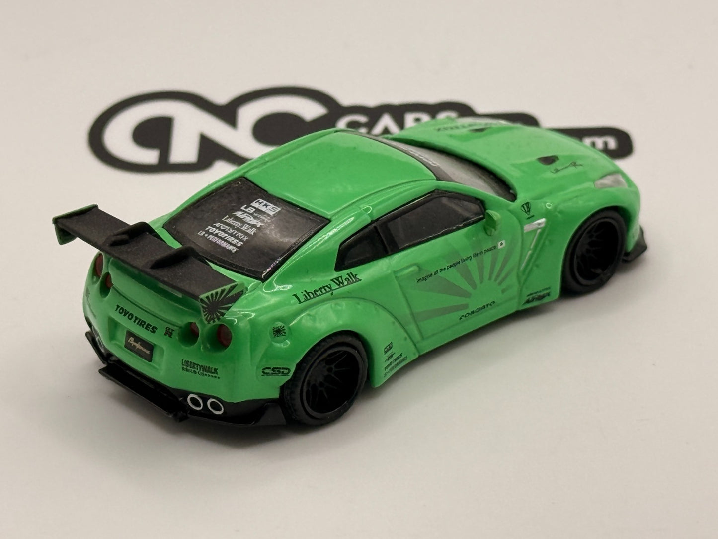 Mini GT #67 Liberty Walk LB Works Nissan GT-R R35 Light Green Open Box RARE