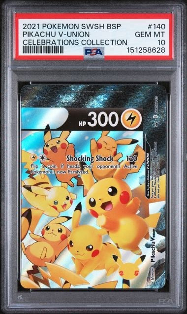 2021 POKEMON PIKACHU V-UNION SWSH139 SWSH140 SWSH141 SWSH142 PSA 10 Set of 4