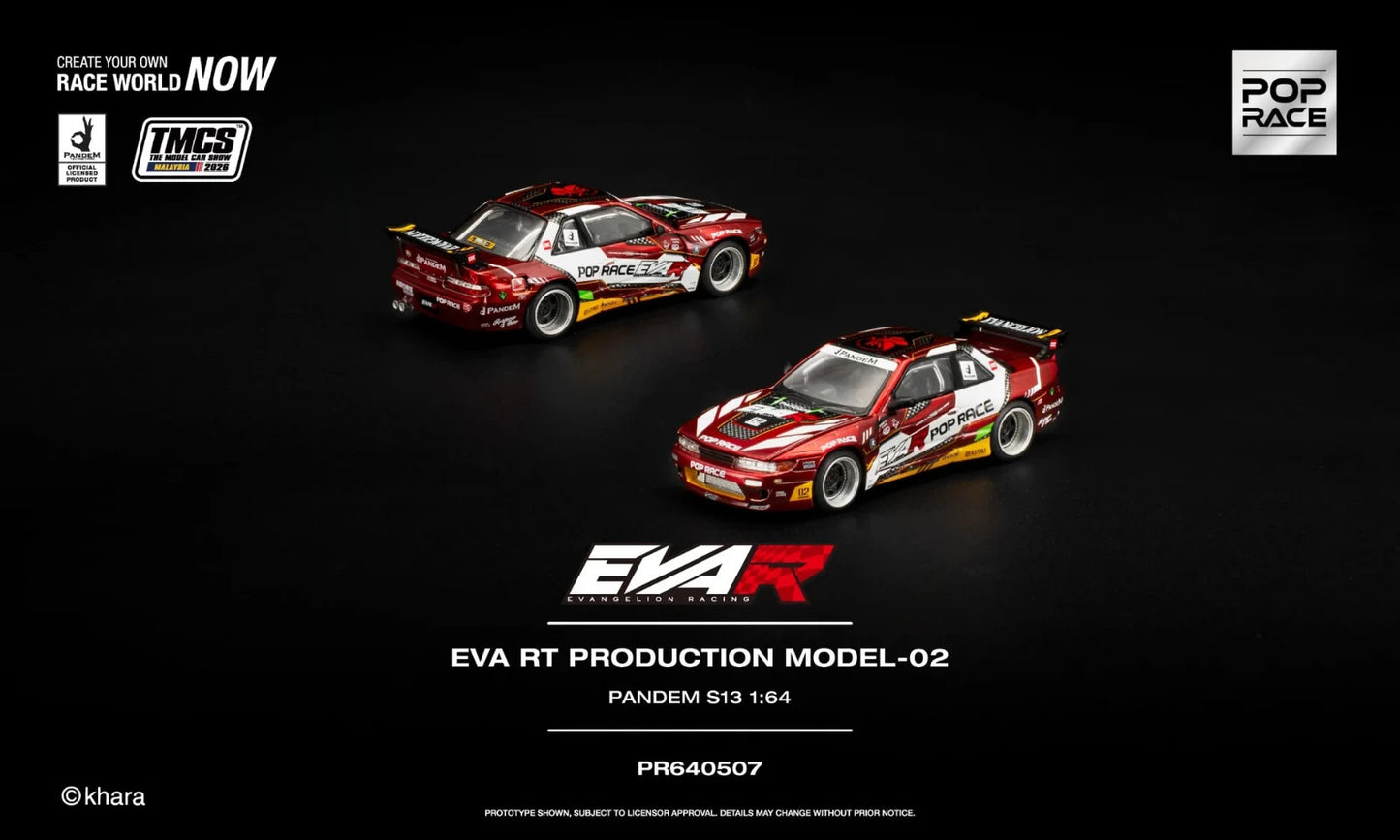 POPRACE 1:64 EVA RT PRODUCTION MODEL-02 PANDEM S13 TMCS Malaysia PR640507