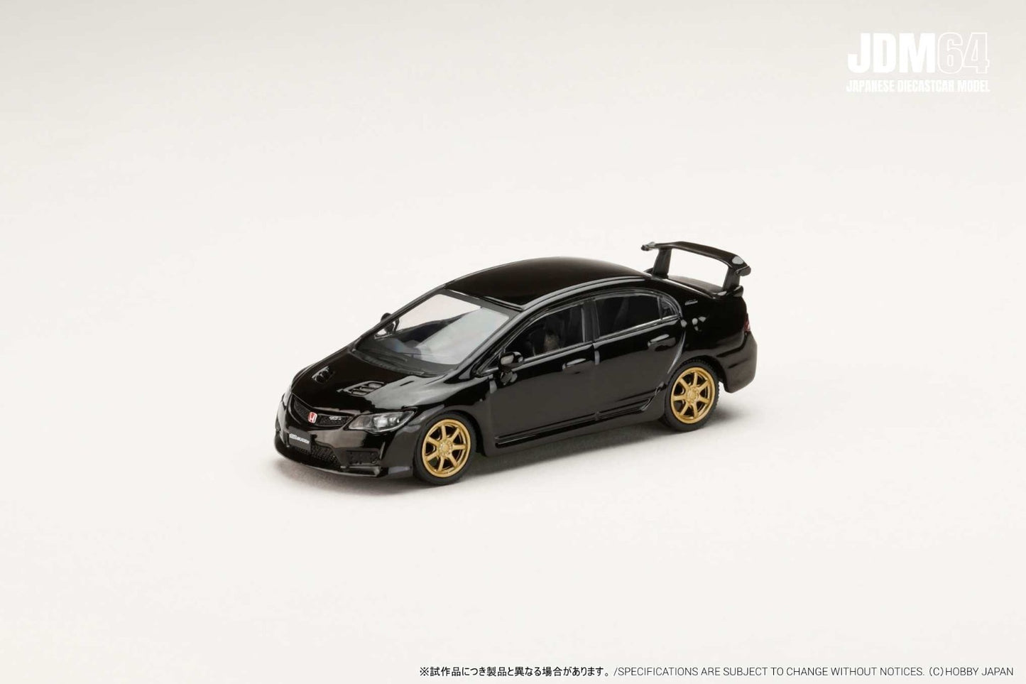 HOBBY JAPAN JDM64 1:64 MUGEN CIVIC TYPE R (FD2) Crystal Black Pearl HJDM010-17