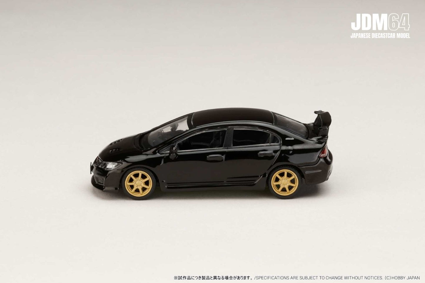 HOBBY JAPAN JDM64 1:64 MUGEN CIVIC TYPE R (FD2) Crystal Black Pearl HJDM010-17