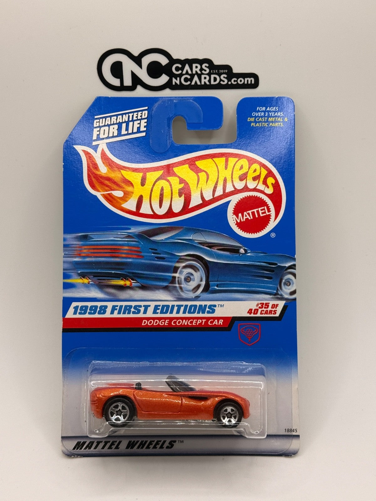 1998 Hot Wheels First Editions 35/40 Dodge Concept Car Copperhead