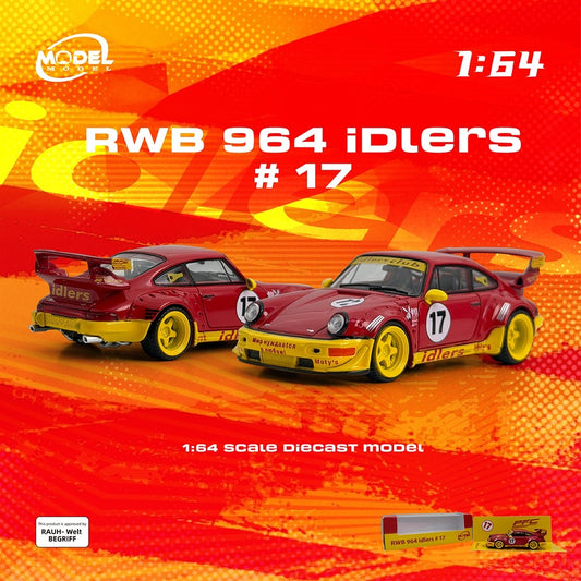 MODELMODEL 1:64 RWB 964 idlers #17 MM64-RWB964-003 Red
