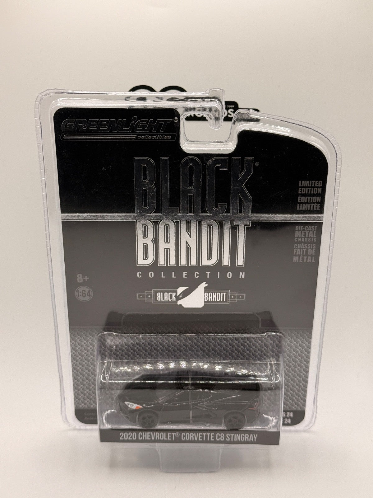 Greenlight 1:64 Black Bandit Series 24 2020 Corvette C8 Stingray New