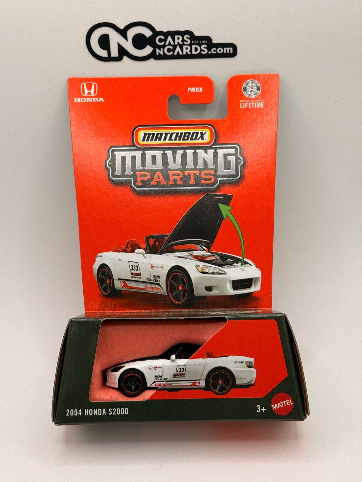 2026 Matchbox Moving Parts 2004 Honda S2000 White