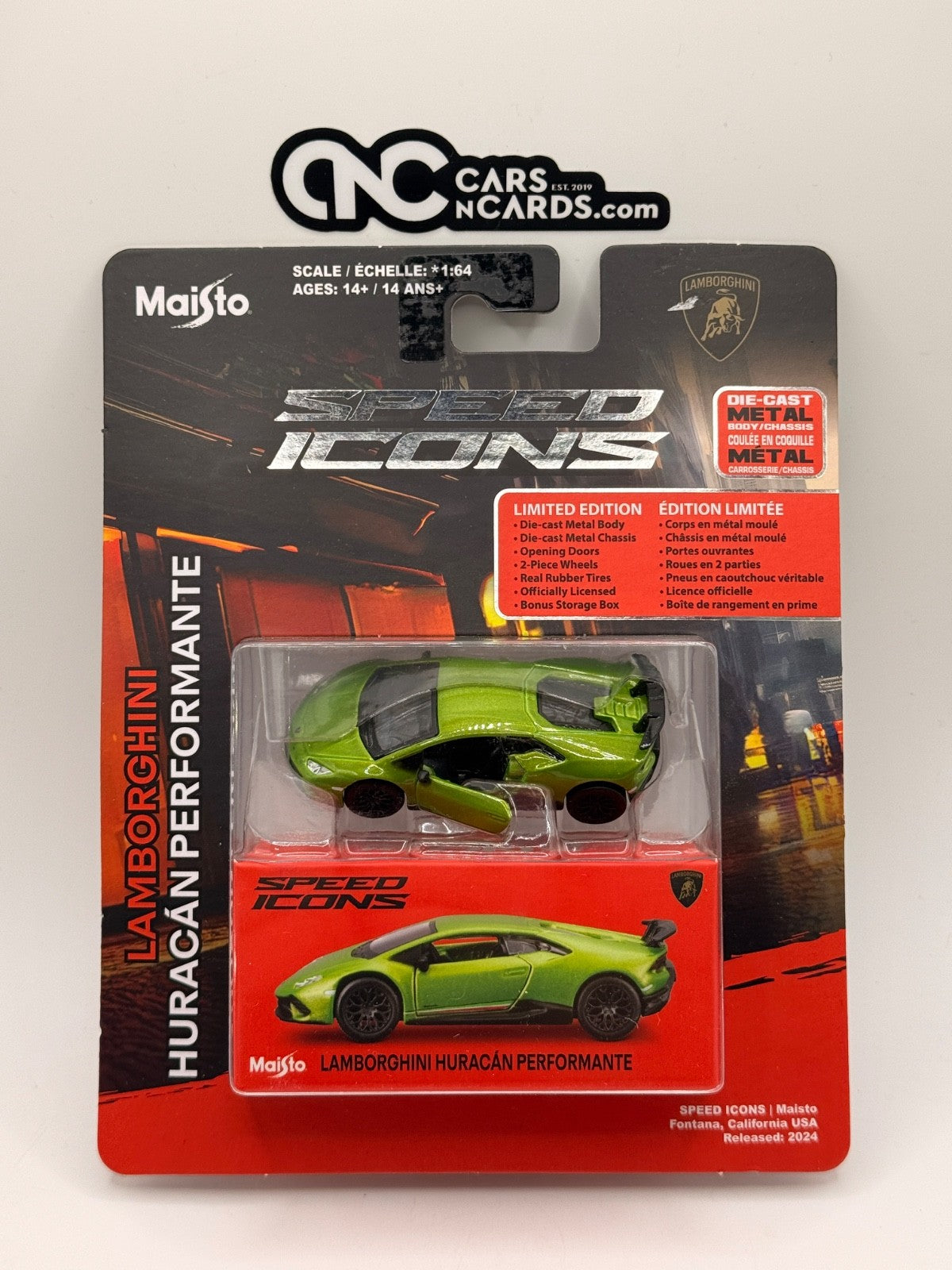 Maisto 1:64 Speed Icons Lamborghini Huracan Performante Metallic Green