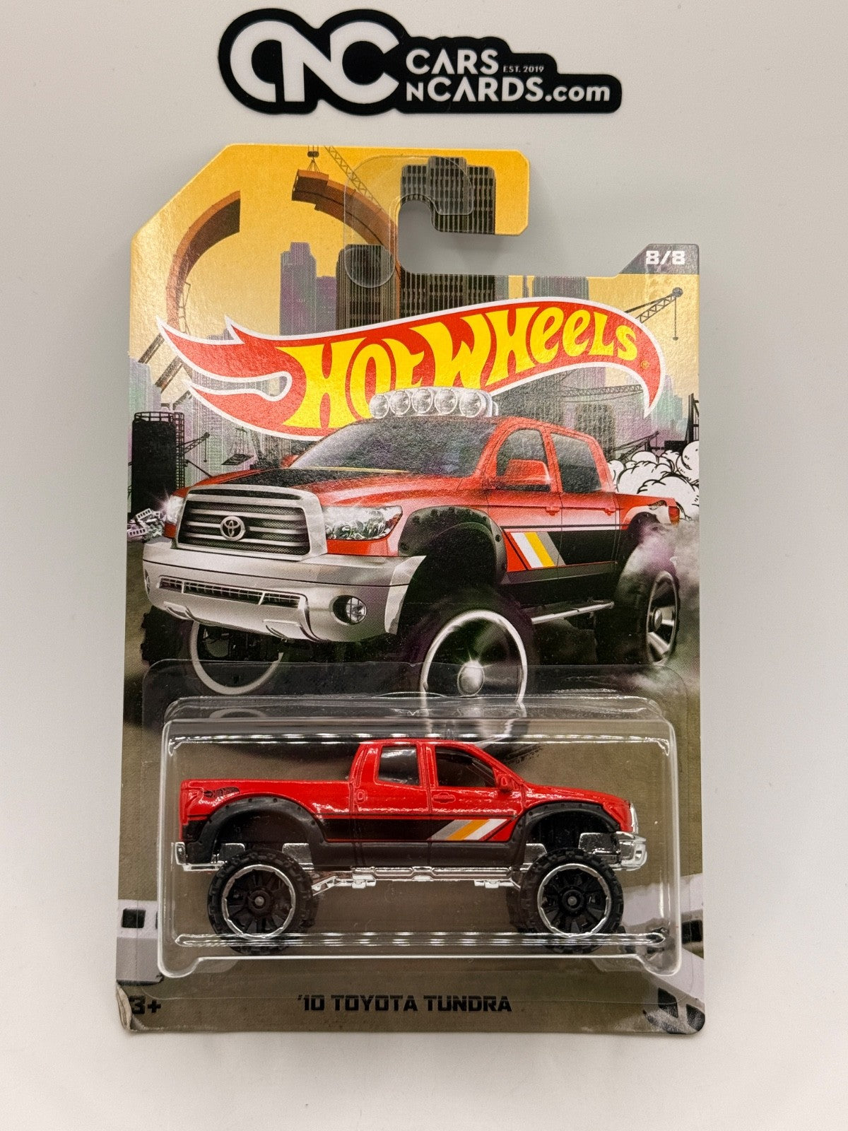 2016 Hot Wheels Rad Trucks Series 8/8 '10 Toyota Tundra Red (Soft Corners)