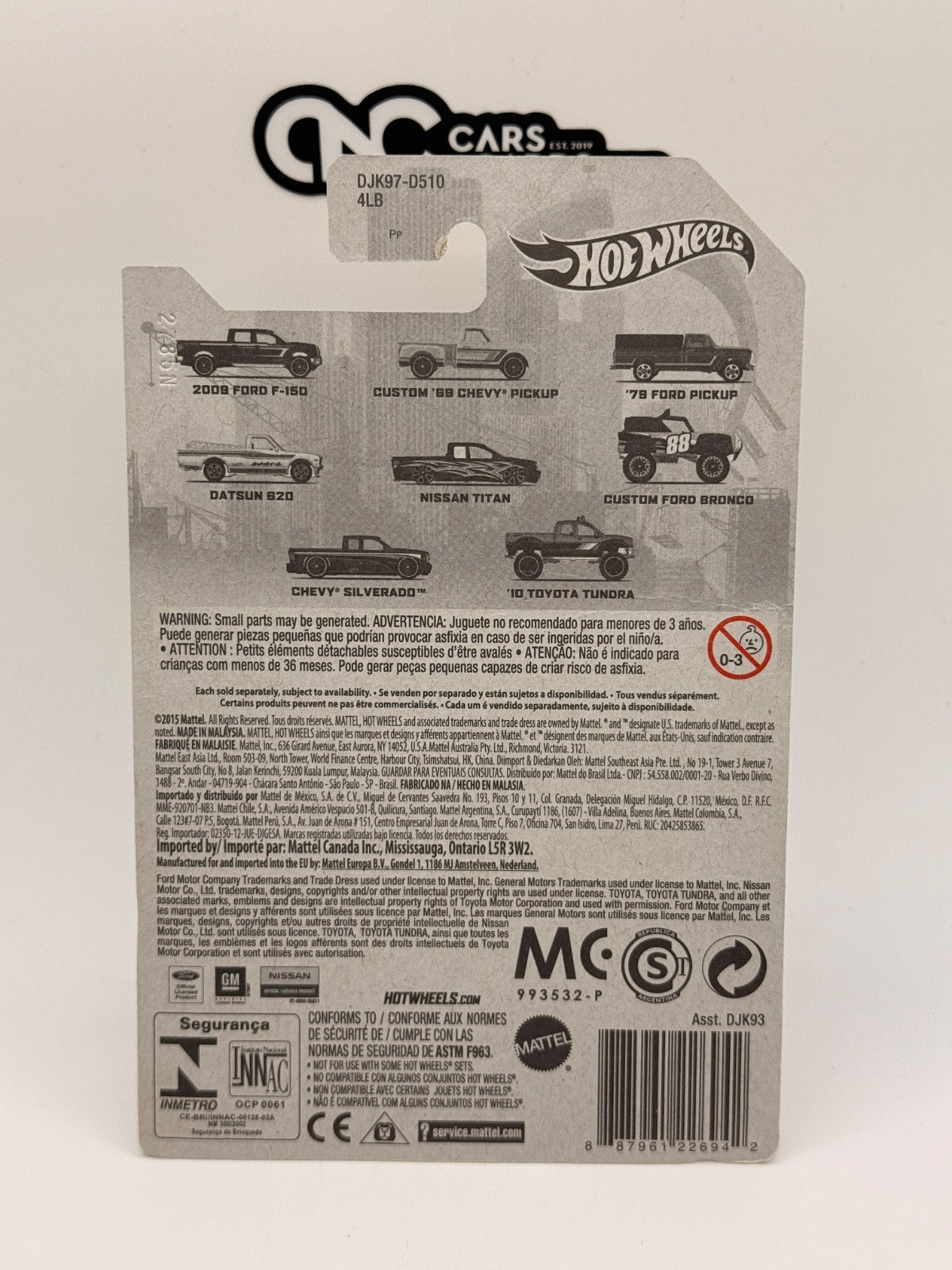 2016 Hot Wheels Rad Trucks Series 4/8 Datsun 620 (Soft Corners)