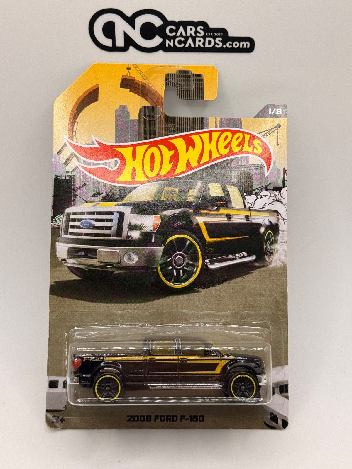 2016 Hot Wheels Rad Trucks Series 1/8 2009 Ford F-150 Black (Soft Corners)