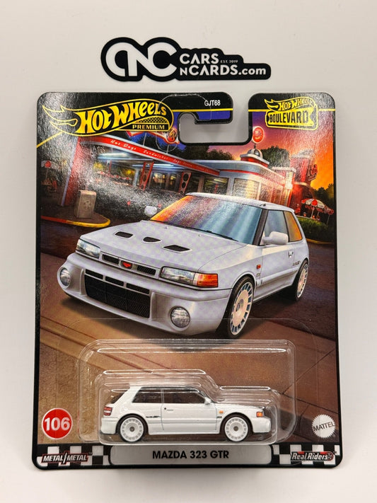 2024 Hot Wheels Premium Boulevard #106 Mazda 323 GTR White