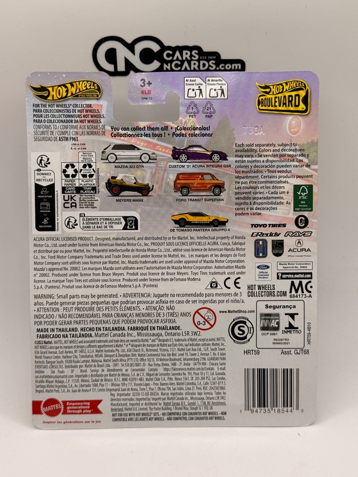 2024 Hot Wheels Premium Boulevard #106 Mazda 323 GTR White