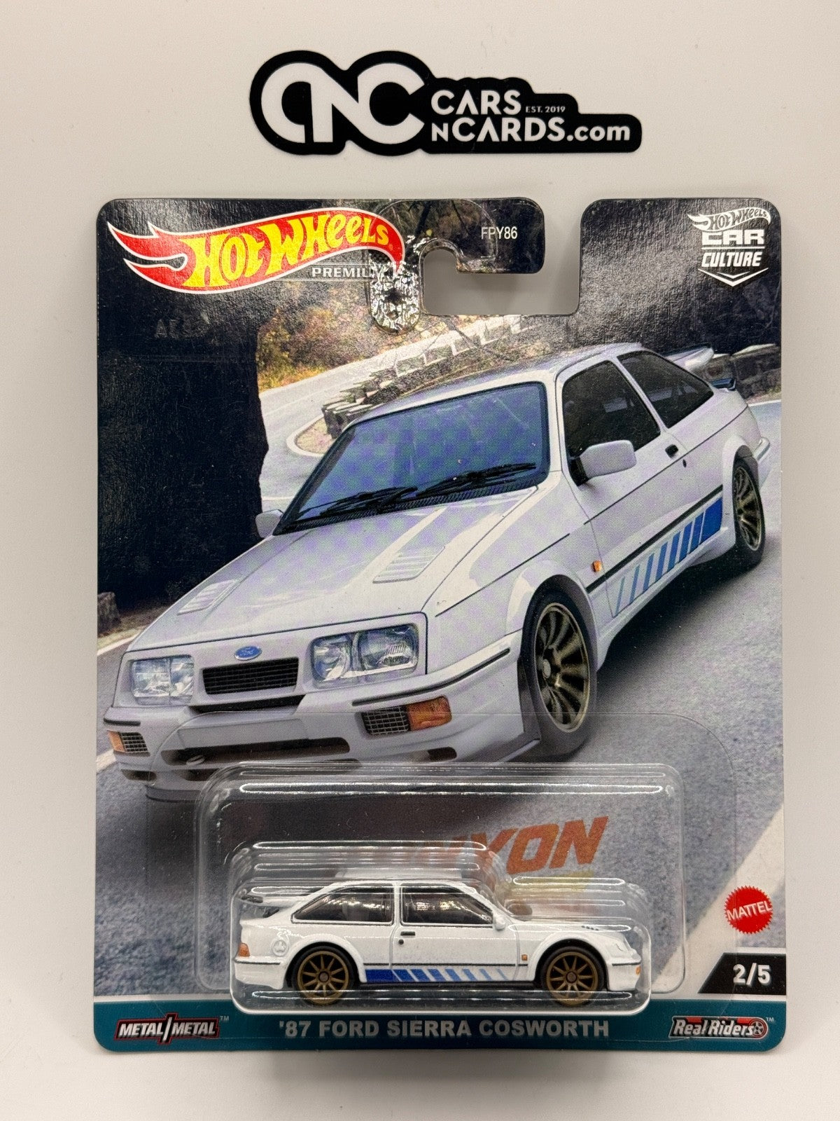 2023 Hot Wheels Premium Car Culture Canyon Warriors 2/5 '87 Ford Sierra Cosworth