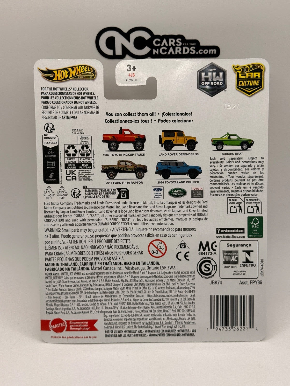 2025 Hot Wheels Premium Car Culture HW Off Road 2/5 Land Rover Defender 90